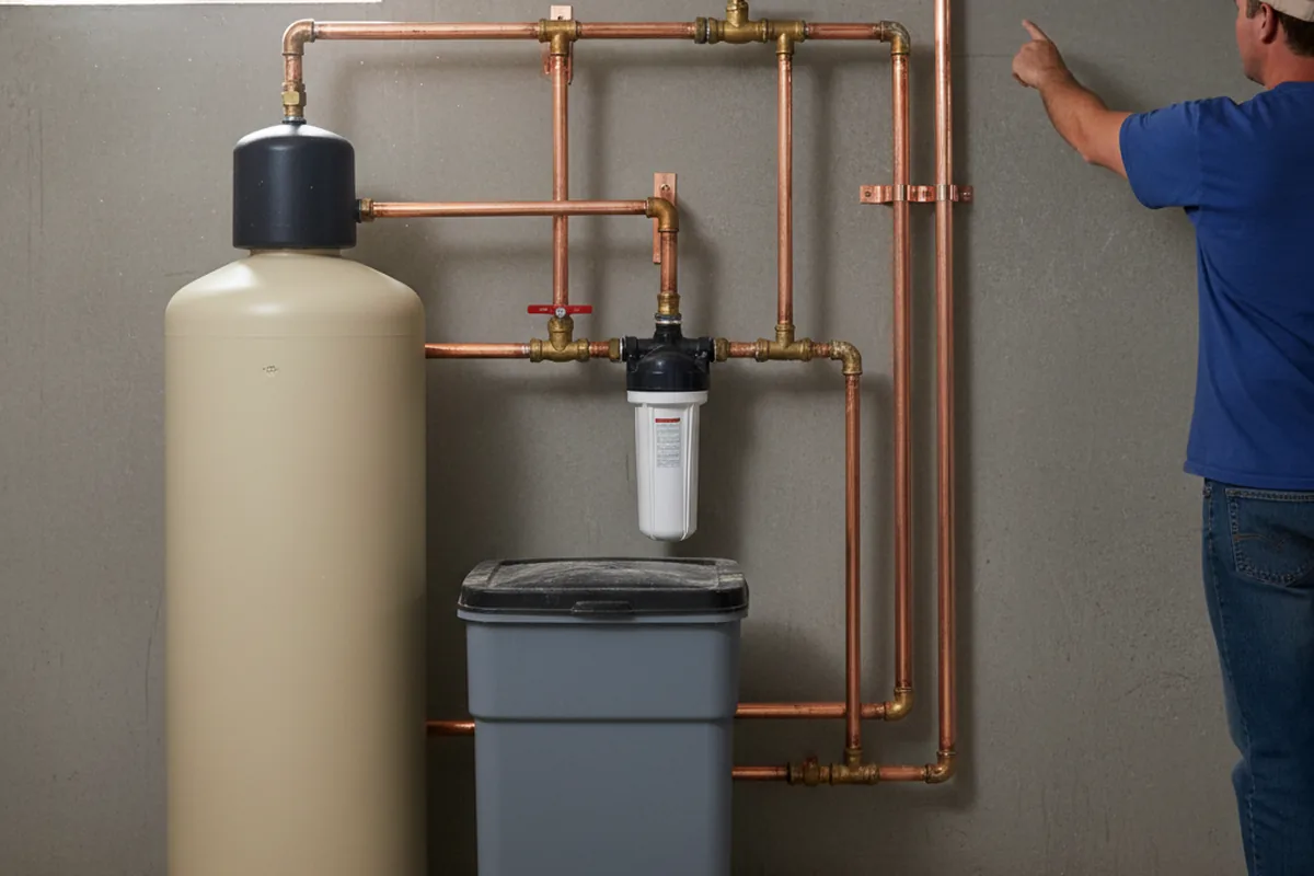 Whole-house water treatment system installed in London Mills